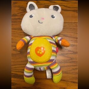Fisher Price Sweet Sounds Bunny Rabbit plays Lullaby Music & Lights Up-good cond
